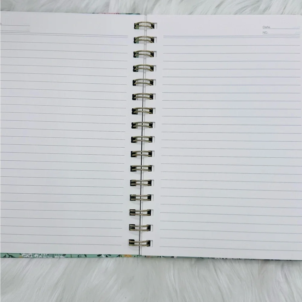 The Notebook Hardcover Floral Stationary Set Green Floral Theme